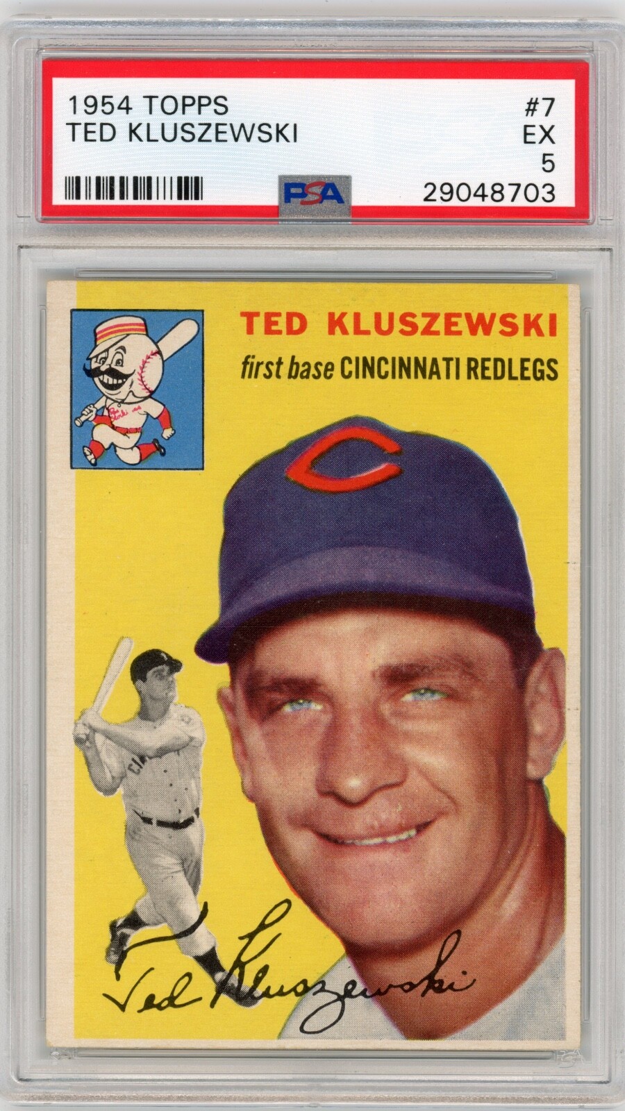 1954 Topps Ted Kluszewski #7 PSA 5 EX