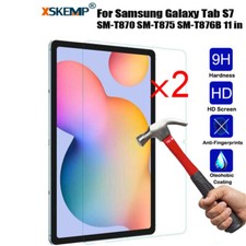 2Pcs Tempered Glass Screen Protector For Samsung Galaxy Tab S7 T870 T875 11 in