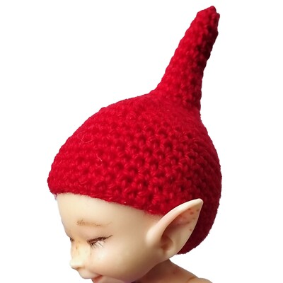 Miniature Realpuki doll hat custom crochet headwear 1:12 scale BJD dolls Lati Wh