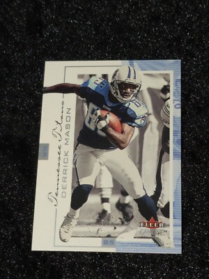 Vintage 2001 Fleer Genuine NFL Tennessee Titans WR Derrick Mason Card #75