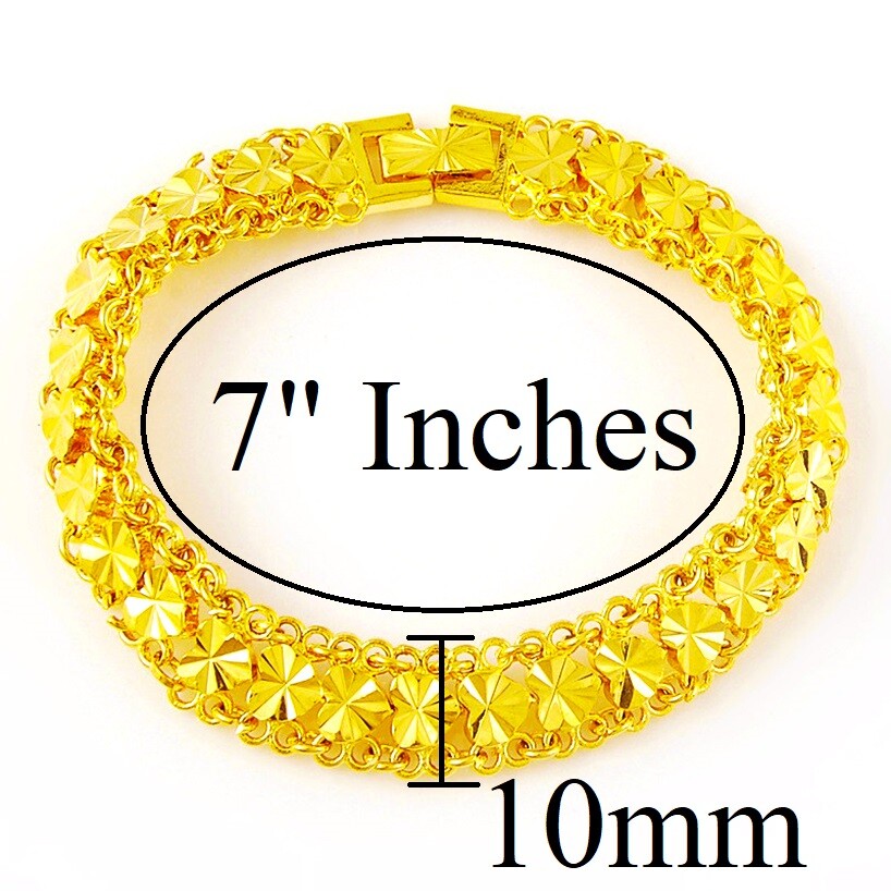 18k Gold Filled Over Silver Small 7