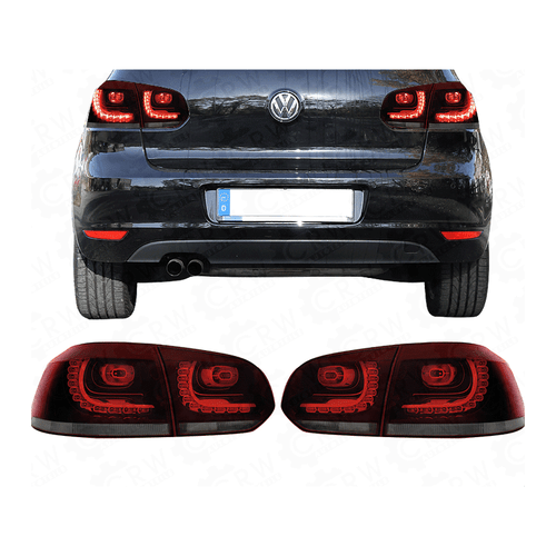 LED RÜCKLEUCHTEN SET HECKLEUCHTE VW GOLF 6 VI 08- RED/SMOKE GTI / R Look 1041855 - Zdjęcie 1 z 11