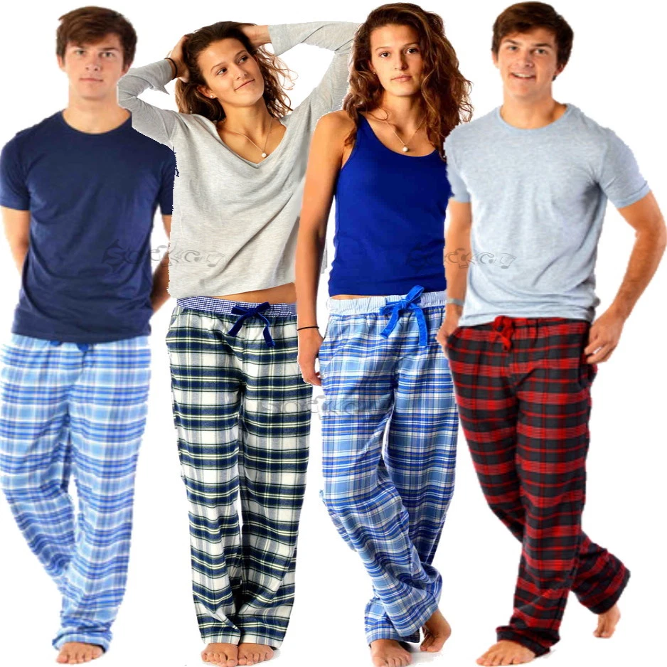 Children's Teens Boys Girls 100% Cotton Lounge Pants Pyjama