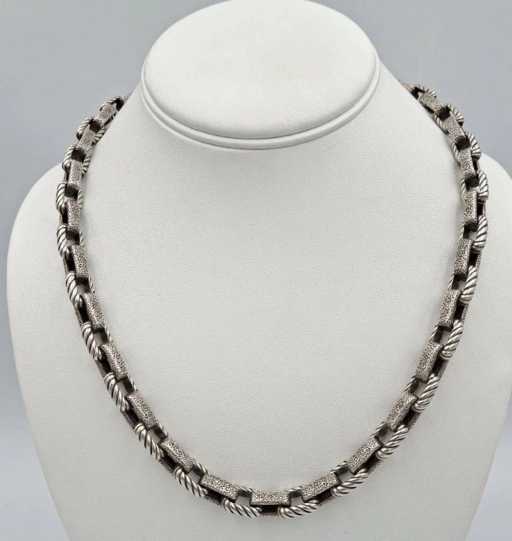Sterlng Slver Cable Chan Necklace 5.3mm, Slver 925 Sold Anchor
