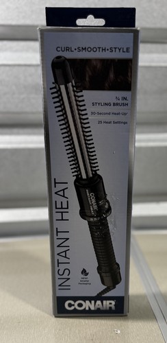 NUEVO CEPILLO DE PEINADO CONAIR CALOR INSTANTÁNEO 3/4” 25 AJUSTES DE CALOR APAGADO AUTOMÁTICO - Imagen 1 de 3