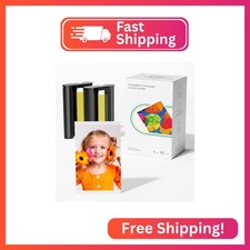Compatible with Liene Amber M100 M110 4x6" 80 Photo Paper & 2 Ink Cartridge