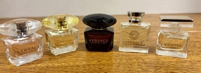 Versace Gift set Fragrance Set Of 5 MINI 5ML Travel size Dabber Bottles, No Box