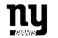 NY Giants Word Stencil