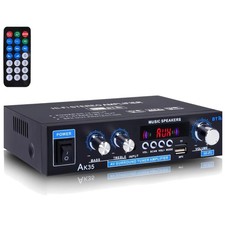 Compact 200W Stereo Audio Amplifier Bluetooth...
