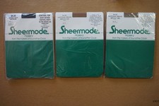 3 Packs Vintage Nylon Sheermode Hosiery Pantyhose Style 1147 Size D NWT