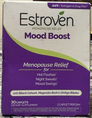 Estroven Mood Boost Menopause Relief Dietary Supplement Caplets FREE FAST SHIP