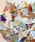 Lot of 100s of 2" squares from triangles — photo 9