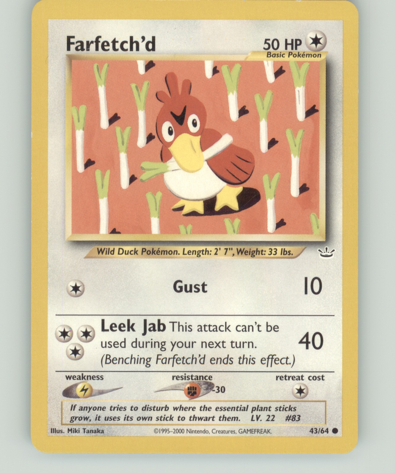Pokemon Neo Revelation #43/64 Farfetch'd
