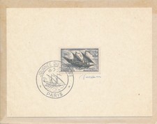 France 1957 N° 1093 journée du timbre 1er jour signé graveur Decaris