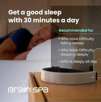 Brain Spa SALE Insomnia Relief Device  Brain Care Headset 40Hz Gamma Stimulation