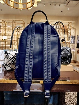 Latest New Authentic Tory Burch Ella Navy Nylon Backpack 173559