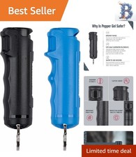 Maximum Strength Pepper Gel Kit with 25 Bursts & Practice Spray - Compact Safety