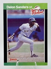 Deion Sanders New York Yankees 1989 Donruss The Rookies #6