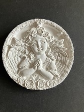 Wandbild-Stuck Relief - Gips - Medallion -zuckersüßer Engel