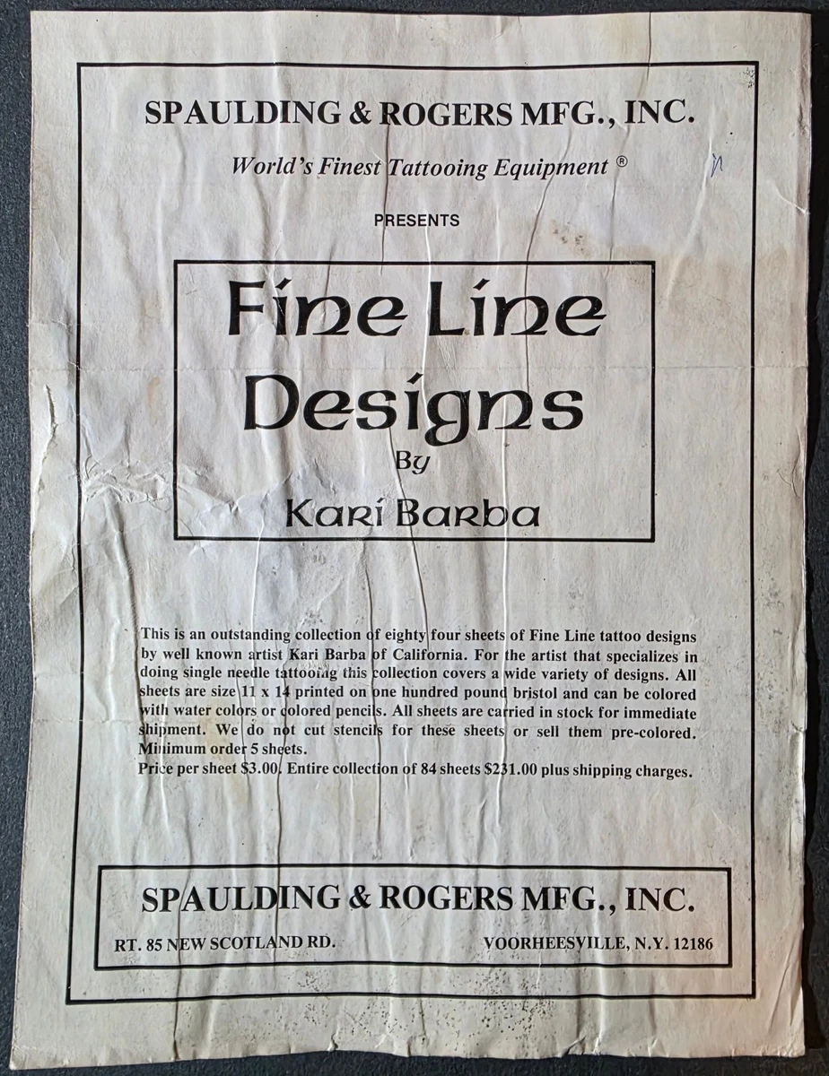 Spaulding & Rogers Tattoo Flash for sale | eBay