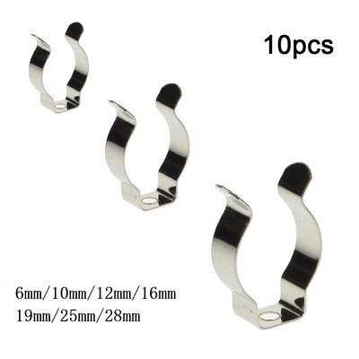 Stainless Steel Narrow Base Terry Clips for Garage and Shop Organization