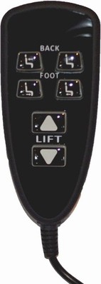 Catnapper Power Lift 6 Button Hand Control for Back, Foot, and Lift R2B 04 / ...