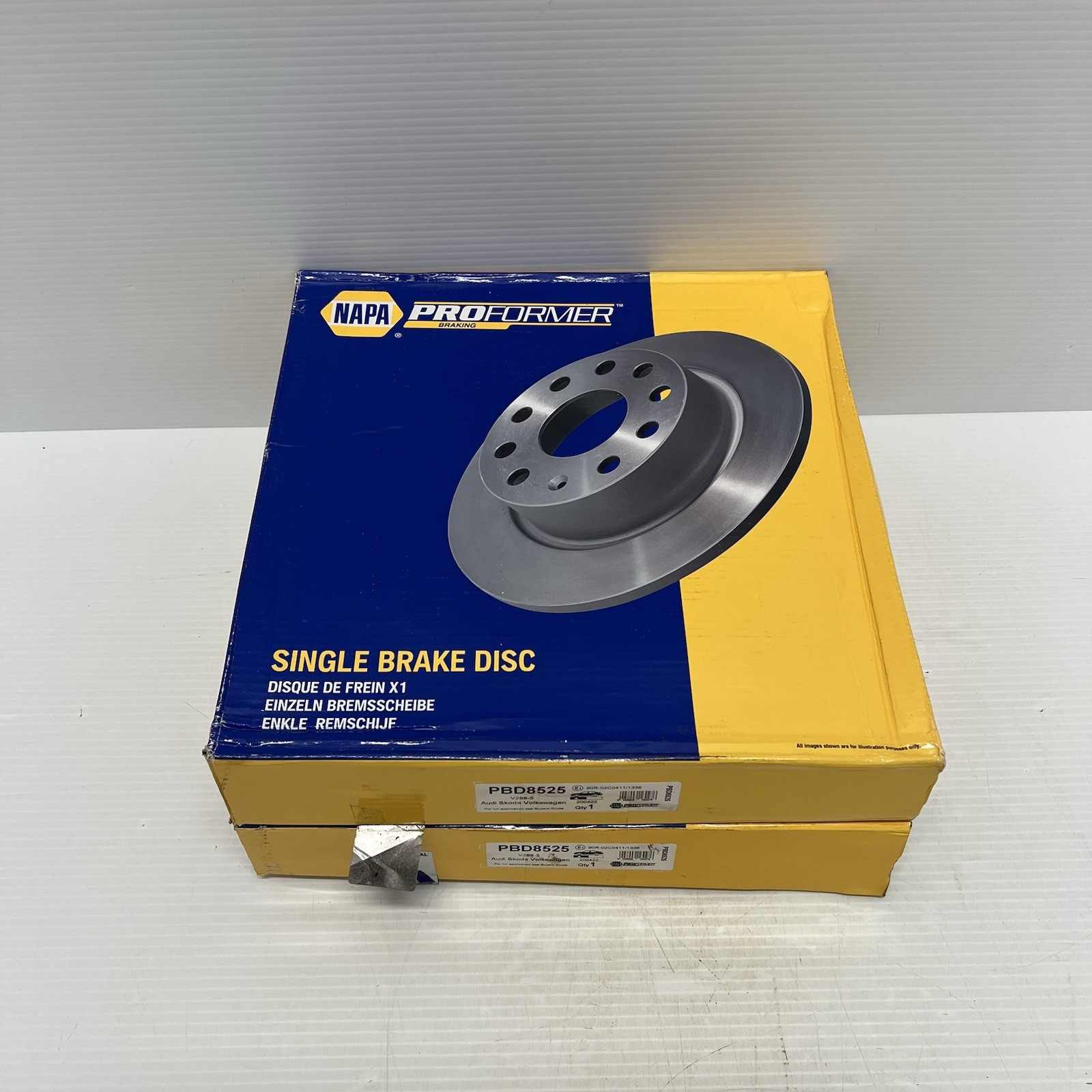 2x Brake Discs Vented Front 288mm PBD8525 NAPA Proformer 4A061530