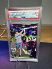 2025 BRYSON DeCHAMBEAU /50 Panini National VIP Gold Pack Purple Sparkle PSA 10