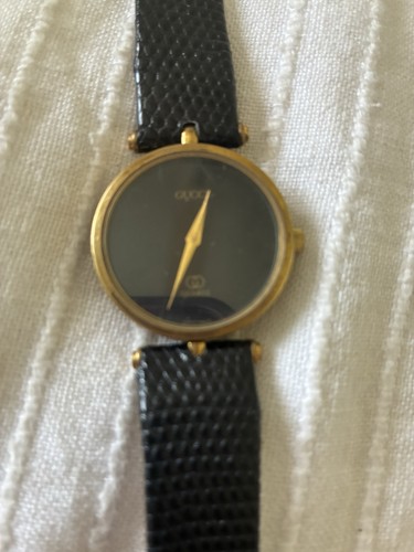 1980 Men's Gucci 2000 Series Quartz Watch Swiss Movement New Battery 18K Plated