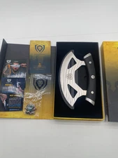 DALSTRONG 7" Ulu Knife G10 Handle with Sheath in Box RARE Carbon German Steel