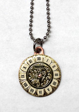 VINTAGE LADIES POCKET WATCH FACE PENDANT NECKLACE