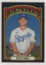 2021 Heritage High Number Chrome Black Border Refractor 5/72 Kyle Isbel #594 s5j