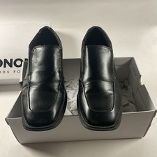 Sonoma Youth Boy's Slip On Comfort Dress Shoes Black Size 4