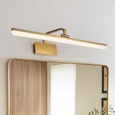 Modern Brushed Gold Vanity Light LED Bathroom Lighting Fixture Bar Over Mirror