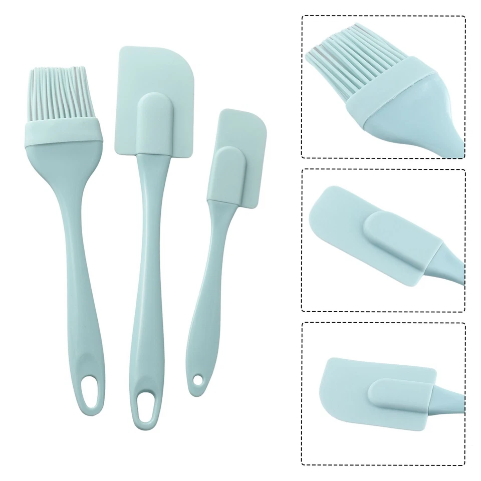 Elegante mini spatola da cucina antiaderente in silicone set resistente al calor - Immagine 3 di 4