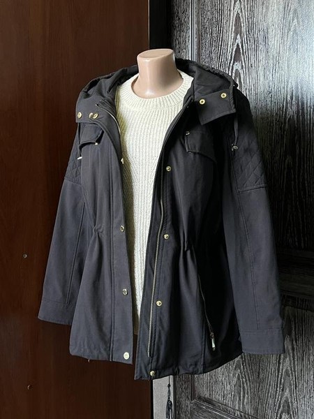 Women Michael Kors Jacket Black Polyester 40 / L