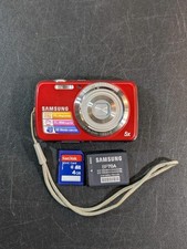 Samsung PL Series PL20 14.2MP Digital Camera - Red w/ Battery  SD - No Charger