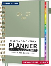 Academic Planner 2026-2027, Weekly and Monthly Calendar July 2026 - June 2027 ,
