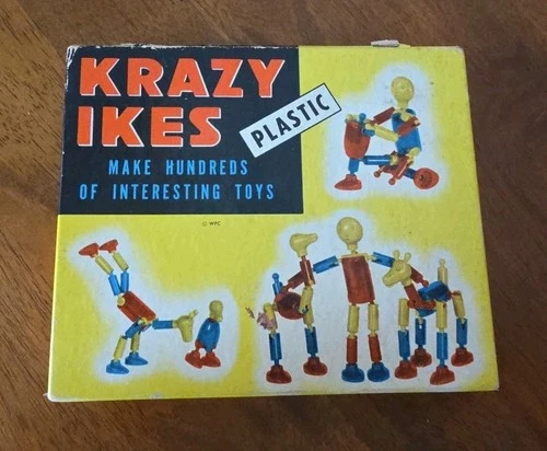 Vintage Whitman Publishing 1950's KRAZY IKES Plastic Building Toys Lot