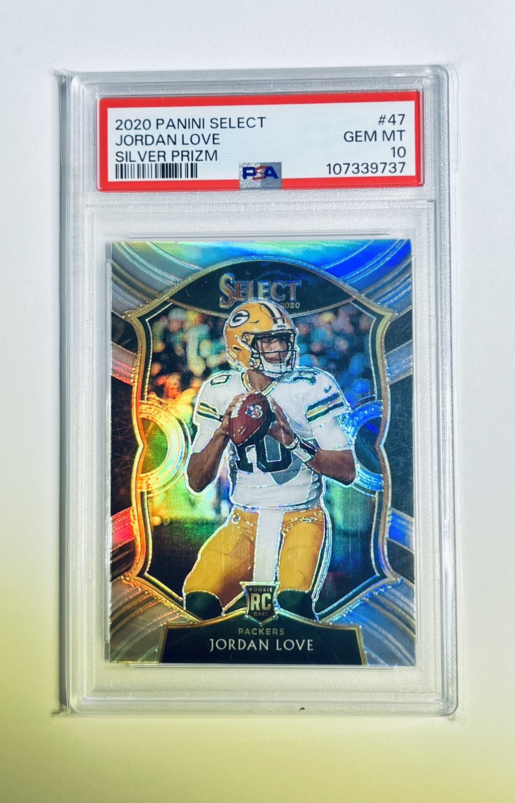 Jordan Love Panini Select #47 Silver