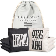 Professional Cornhole Bags Set of 8 - Regulation All Weather Double Sided Pro...