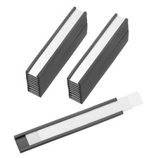 25 Pcs Magnetic Label Holder 3" x 0.5" with Paper Inserts C Channel