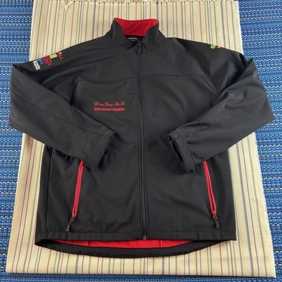 Dixie National Quarter Horse Show Jacket Womens Small Black Soft Shell Sponsor