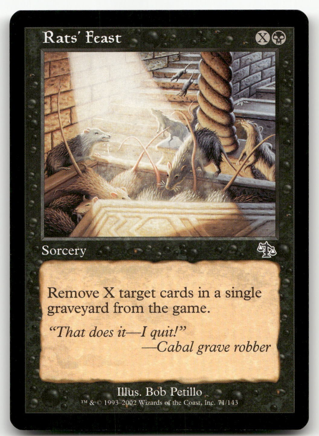 Rats' Feast #71 (NM) Judgment JUD Magic MTG