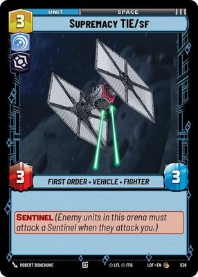 Supremacy TIE/sf  Foil 536 Legends of the Force