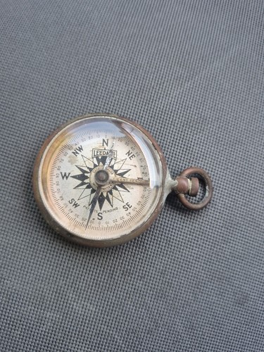 Leedawl Short & Mason Taylor Rochester N.Y. Vintage Pocket Compass, Works