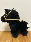 Vintage 1984 Cabbage Patch Kids Show Pony Black Horse Stuffed Plush Animal Toy