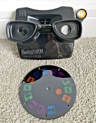 OPTICAL ILLUSIONS IMAGE 3D VIEWMASTER VIEWER & REEL BLACK 2022 MADE IN USA