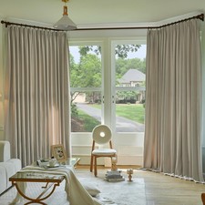 Camel Beige Room Darkening Pleated Curtains Velvet 96 Inches Long 1 Panel