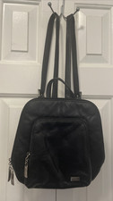 Pelle studios womens black Italian leather backpack purse  beautiful Pelle Studio Black Leather Exterior Bags & Handbags for  main image 3